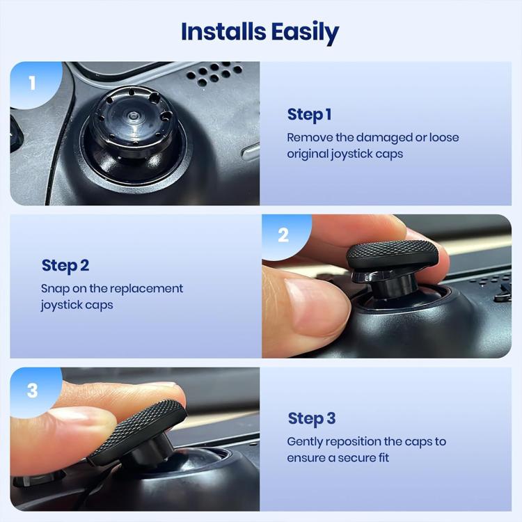 XDcase 10 tapas de repuesto para joystick para PS5 / PS4