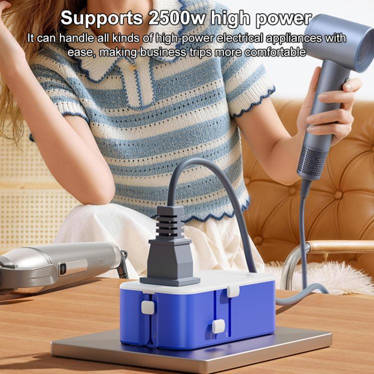 Adaptador de viaje universal MOMAX UA36 1-World Pocket de 70 W y 4 puertos con tecnología GaN ultradelgada., AU Plug, EU Plug, UK Plug, US Plug
