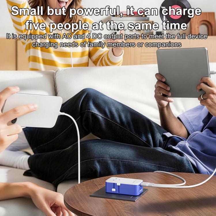 Adaptador de viaje universal MOMAX UA36 1-World Pocket de 70 W y 4 puertos con tecnología GaN ultradelgada., AU Plug, EU Plug, UK Plug, US Plug