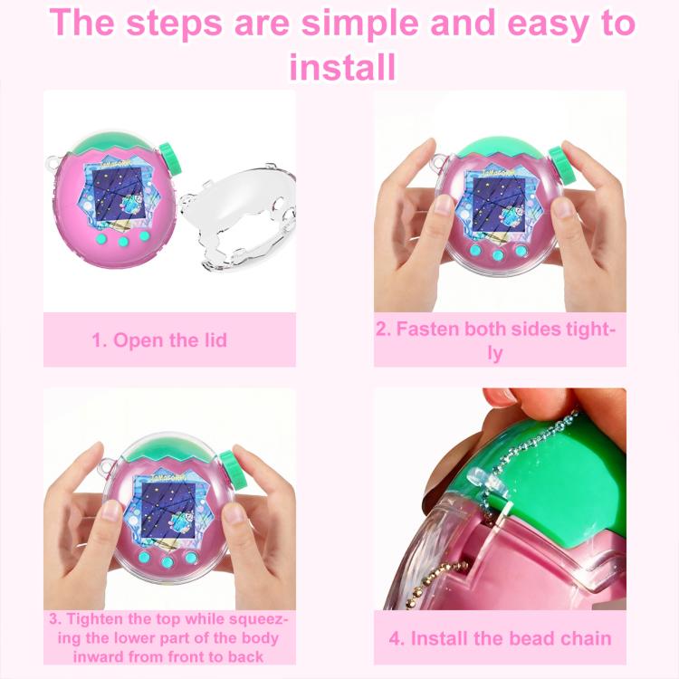 Funda protectora de cristal para dispositivos de mascotas virtuales XDcase, For Tamagotchi Paradise