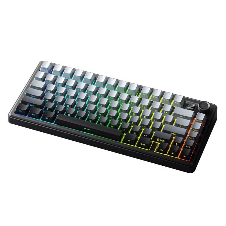 Teclado mecánico RGB personalizable AULA F75MAX de 80 teclas con conexión por cable/2.4G/Bluetooth (tres modelos)