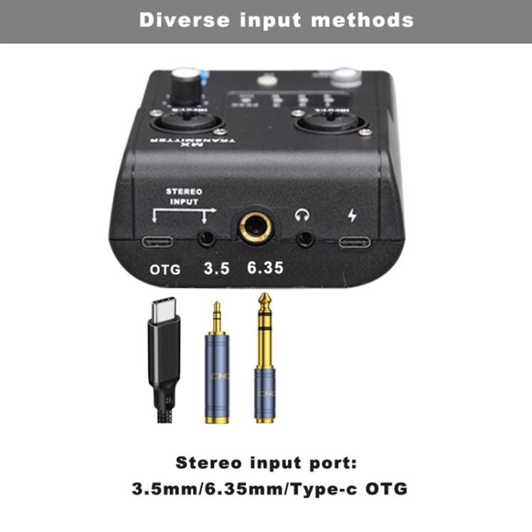 Sistema portátil inalámbrico de monitorización intraauricular MX-M1 para etapa 1 TX y 1 RX, MX-M1