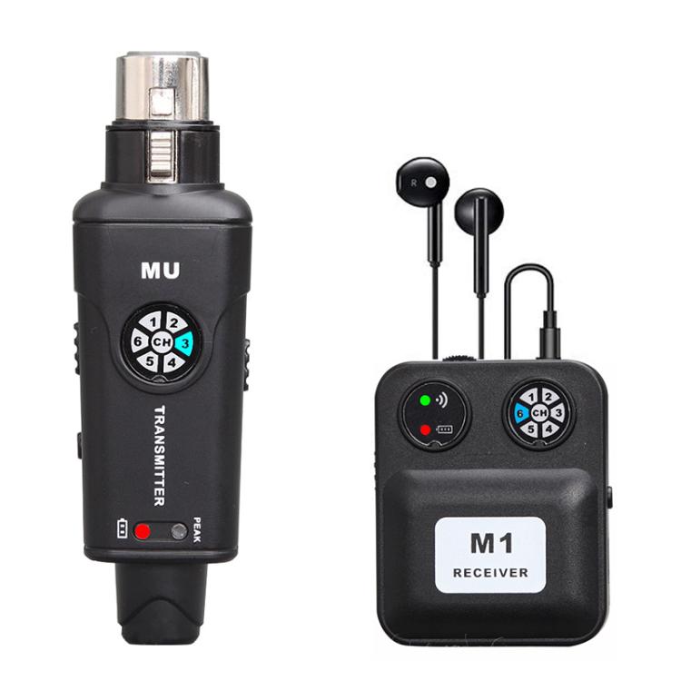 Sistema de monitorización intraauricular inalámbrico portátil MU-M1 para etapa 1 TX y 1 RX, MU-M1