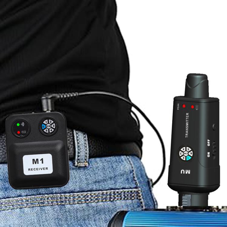 Sistema de monitorización intraauricular inalámbrico portátil MU-M1 para etapa 1 TX y 1 RX, MU-M1