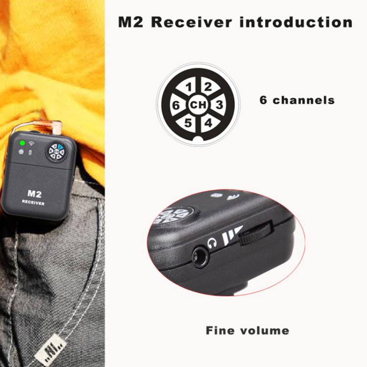 Sistema de monitorización intraauricular inalámbrico portátil MU-M2 para etapa 1 TX y 1 RX, MU-M2