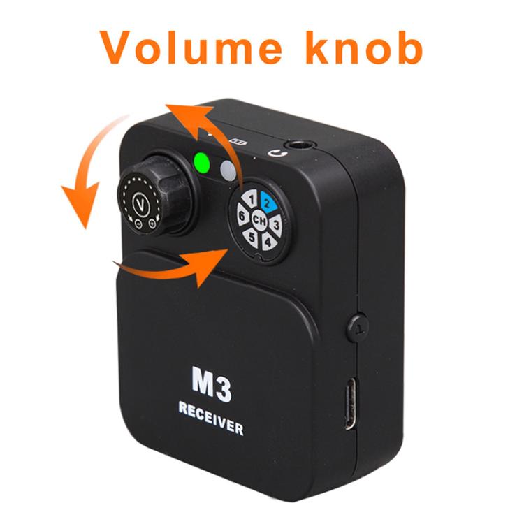 Sistema de monitorización intraauricular inalámbrico portátil MU-M3 para etapa 1 TX y 1 RX, MU-M3