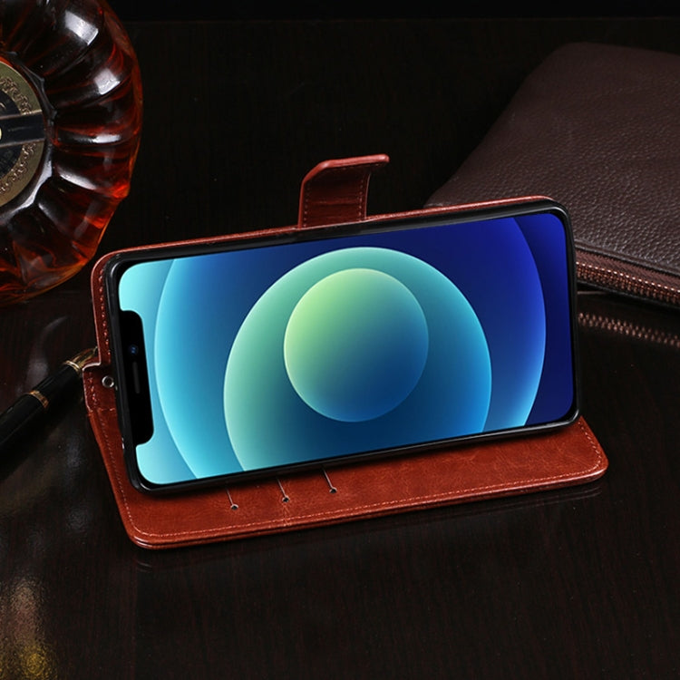 idewei Crazy Horse Texture Horizontal Flip Funda de cuero con soporte y ranuras para tarjetas y billetera, For iPhone 12 mini, For iPhone 12 / 12 Pro, For iPhone 12 Pro Max