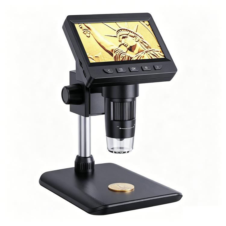 Microscopio digital de sobremesa inskam 307-C de 2 MP con pantalla IPS de 4,3 pulgadas, inskam307-C