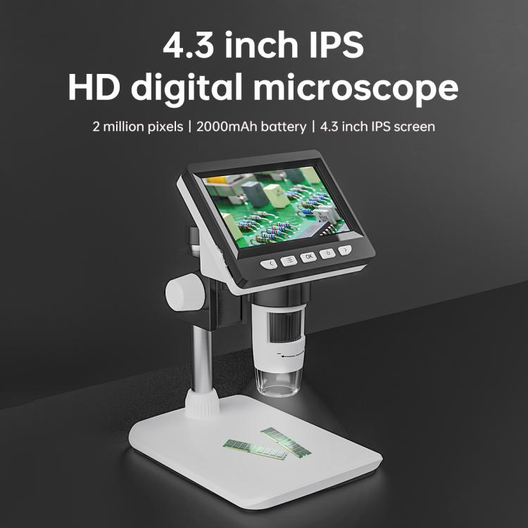 Microscopio digital de sobremesa inskam 307-C de 2 MP con pantalla IPS de 4,3 pulgadas, inskam307-C