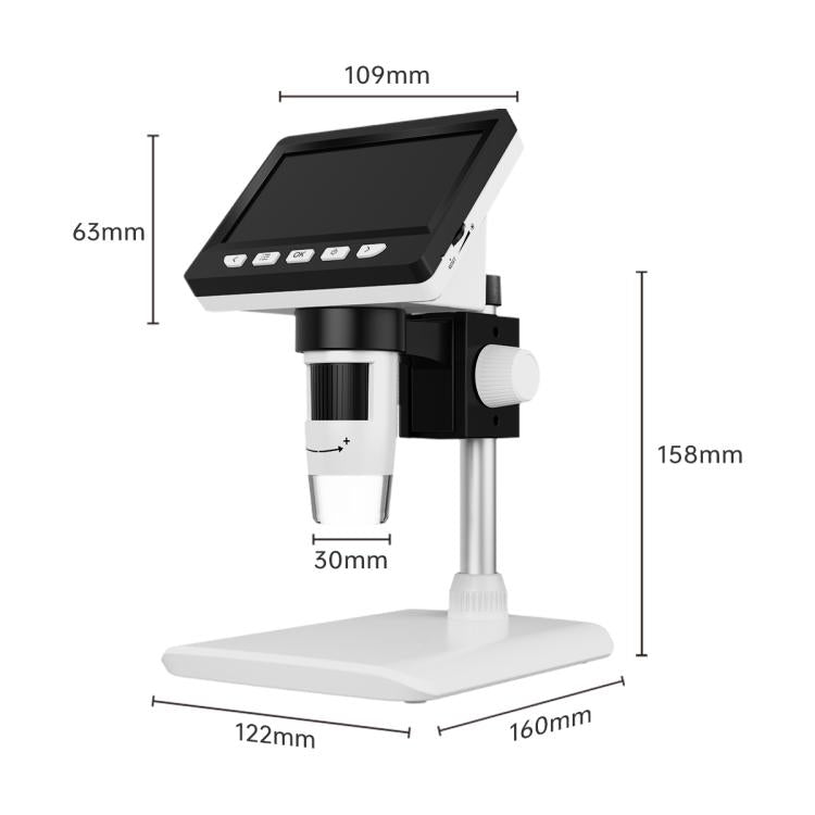 Microscopio digital de sobremesa inskam 307-C de 2 MP con pantalla IPS de 4,3 pulgadas, inskam307-C