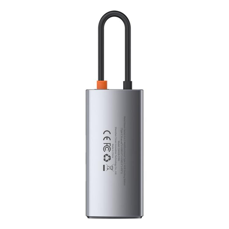 Baseus Metallic Glow Series CAHUB-CY0G Estación de acoplamiento multifuncional 4 en 1 con puerto USB tipo C