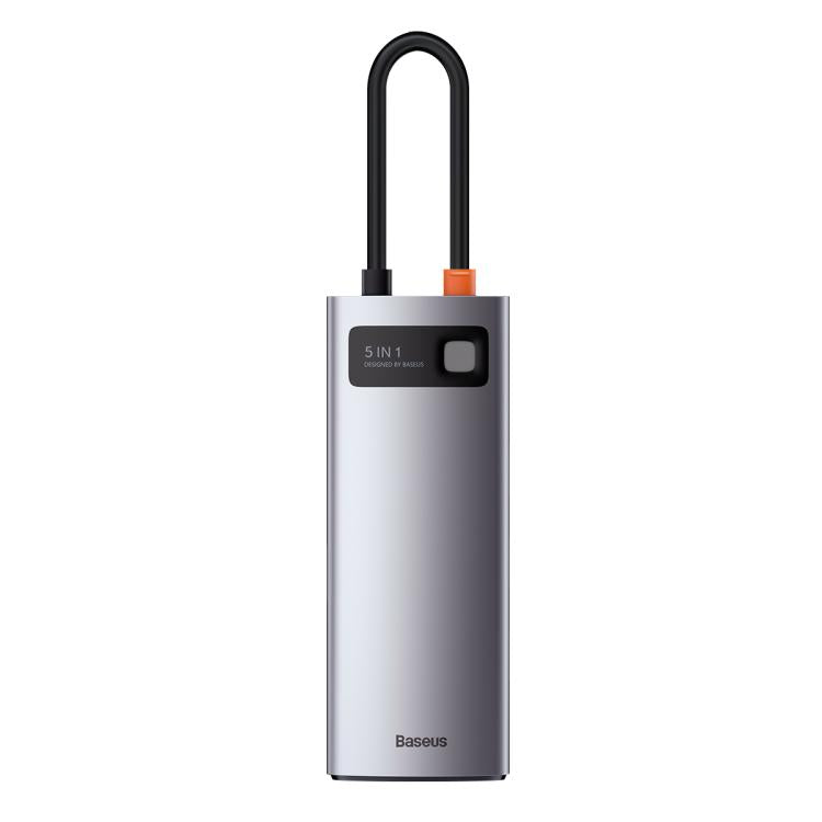 Baseus Metallic Glow Series CAHUB-CX0G Estación de acoplamiento multifuncional 5 en 1 con puerto USB tipo C