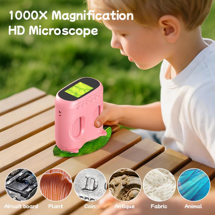 Microscopio digital y telescopio binocular 2 en 1 para niños inskam 387 de 2 MP con pantalla de 2 pulgadas., inskam387