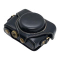 Funda para cámara de cuero vegano estilo retro de cuerpo completo con correa., For Sony RX100 M7 / RX100 VII