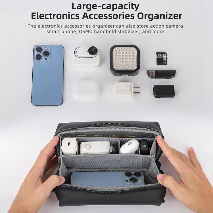 Bolsa organizadora multiusos para dispositivos electrónicos Sunnylife, bolso de mano, bolsa de hombro mejorada, For DJI OSMO Pocket 4 / 3