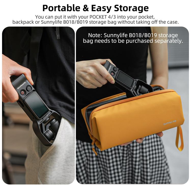 Carcasa protectora colorida para cámara de disparo instantáneo Sunnylife, For DJI OSMO Pocket 4 / 3