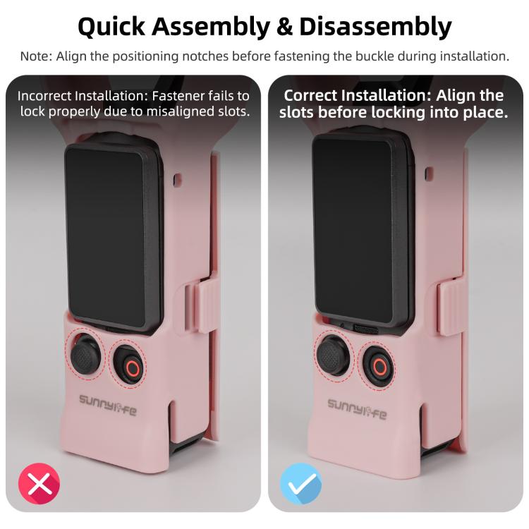Carcasa protectora colorida para cámara de disparo instantáneo Sunnylife, For DJI OSMO Pocket 4 / 3