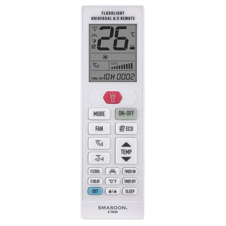 Mando a distancia universal para aire acondicionado SMASOON K-7028E