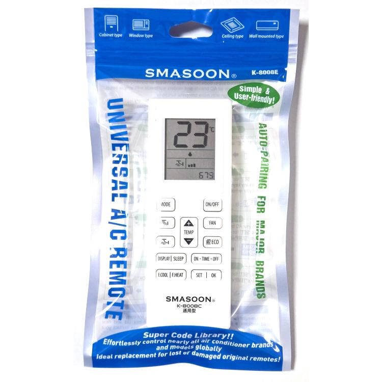 Mando a distancia universal para aire acondicionado SMASOON K-8008E