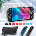 XDcase Caja de PC de cristal separable, protector de pantalla de vidrio templado y juego de tapas para joystick, For Nintendo Switch 2, For Nintendo Switch OLED, For Nintendo Switch