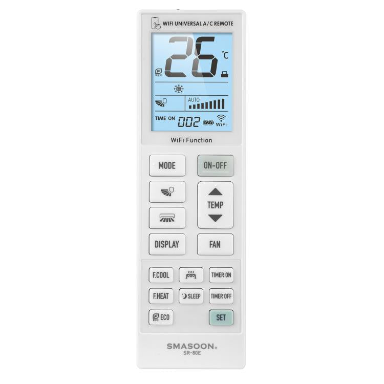 Mando a distancia universal WiFi para aire acondicionado SMASOON SR-80E