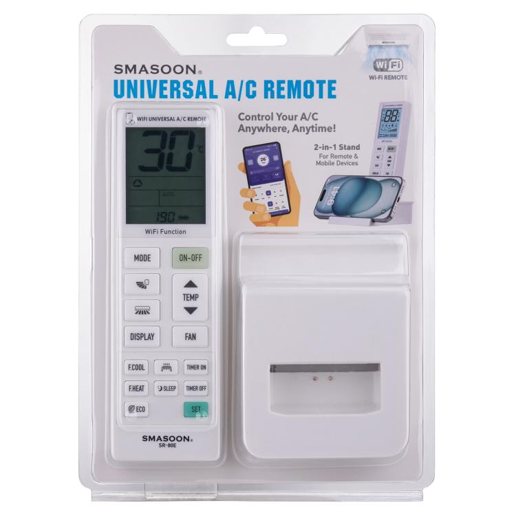 Mando a distancia universal WiFi para aire acondicionado SMASOON SR-80E