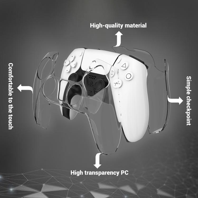 Funda protectora para PC XDcase (2 unidades) con diseño de cristal dividido, For Sony PS5