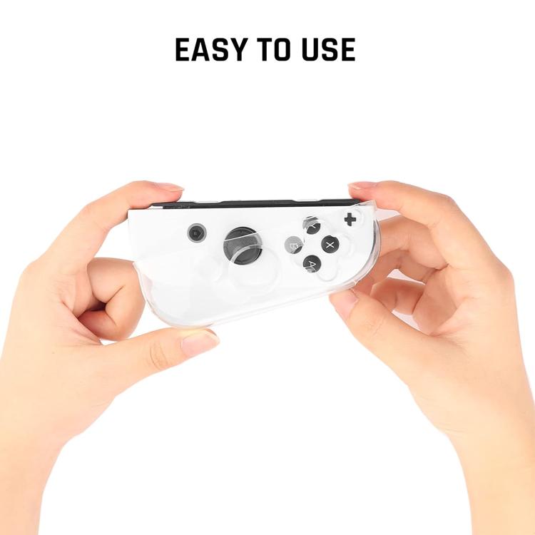 XDcase 1 par de fundas protectoras de TPU transparente y tapas para joystick, For Nintendo Switch 2 Joy-Con, For Nintendo Switch / Switch OLED Joy-Con