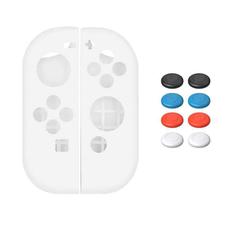 XDcase 1 par de fundas protectoras de silicona suave y tapas para joystick, For Nintendo Switch / Switch OLED Joy-Con