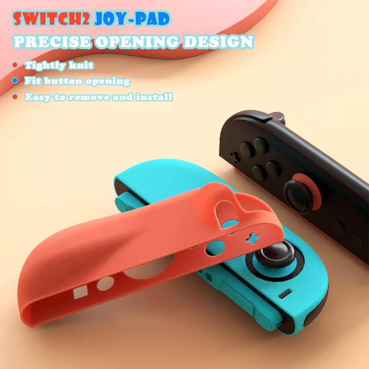 XDcase 1 par de fundas protectoras de silicona suave y tapas para joystick, For Nintendo Switch / Switch OLED Joy-Con