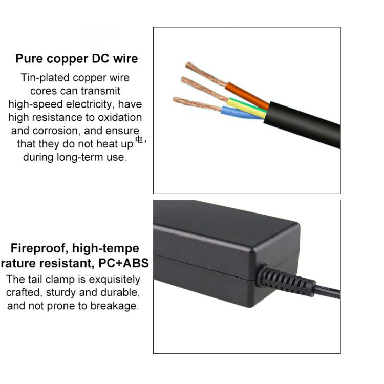 Adaptador de corriente de 19 V y 3,16 A con puerto CC de 5,5 x 3,0 mm