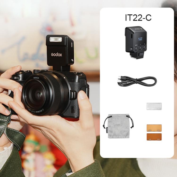 Linterna de cámara Godox iT22 TTL Mini iFlash, iT22 C For Canon, iT22 N For Nikon, iT22 S For Sony, iT22 F For FUJIFILM, iT22 O For Olympus / Panasonic