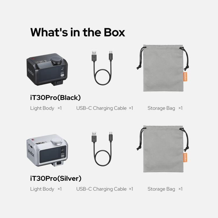 Linterna flash para cámara Godox iT30 Pro TTL Mini iFlash, iT30 Pro C For Canon, iT30 Pro N For Nikon, iT30 Pro S For Sony, iT30 Pro F For FUJIFILM, iT30 Pro O For Olympus / Panasonic, iT30 Pro L For Leica