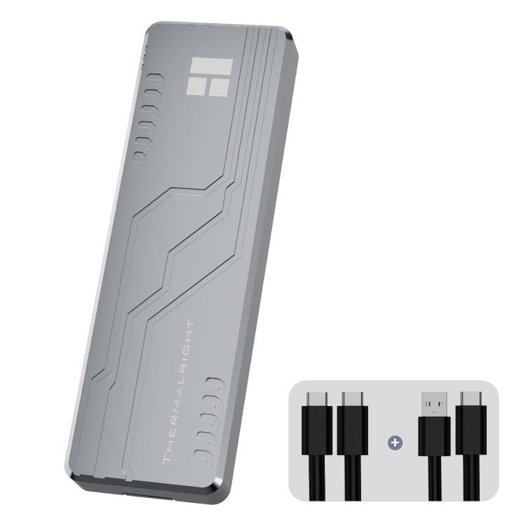 Carcasa para SSD M.2 NVMe THERMALRIGHT HR-EB109 con cable USB a Tipo-C y cable Tipo-C a Tipo-C., EB109 A-C & C-C Cable