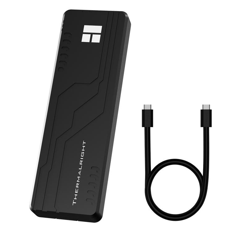 Carcasa para SSD THERMALRIGHT HR-EB109 M.2 NVMe / SATA de doble protocolo con cable USB-C a USB-C., EB109 Dual Protocol