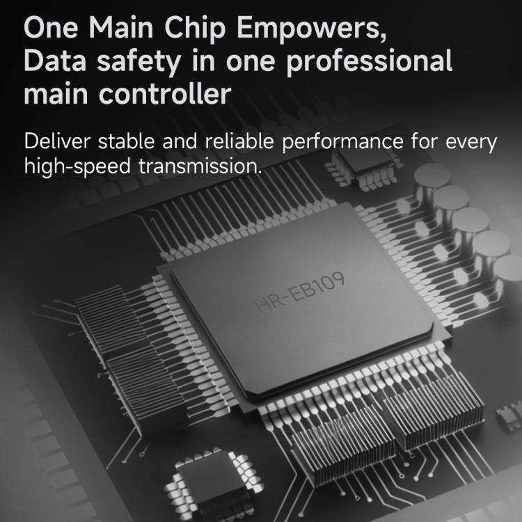 Carcasa para SSD THERMALRIGHT HR-EB109 M.2 NVMe / SATA de doble protocolo con cable USB-C a USB-C., EB109 Dual Protocol