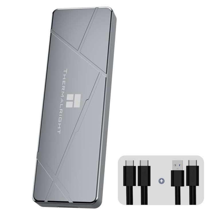 Carcasa para SSD M.2 NVMe THERMALRIGHT HR-EB115 con cable USB a Tipo-C y cable Tipo-C a Tipo-C., EB115 A-C & C-C Cable