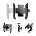 Soporte de barra de extensión para bicicleta de aluminio con ajuste rápido, Phone Clamp Kit, Handlebar Tube Kit, Tube with Phone Clamp + Stick, Stick Tube Phone Clamp Combo Set