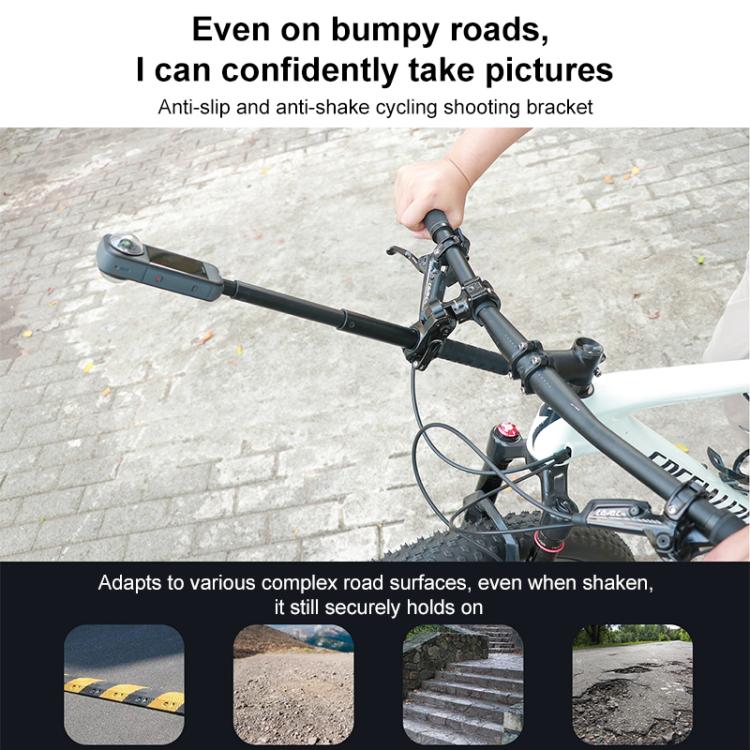 Soporte de barra de extensión para bicicleta de aluminio con ajuste rápido, Phone Clamp Kit, Handlebar Tube Kit, Tube with Phone Clamp + Stick, Stick Tube Phone Clamp Combo Set
