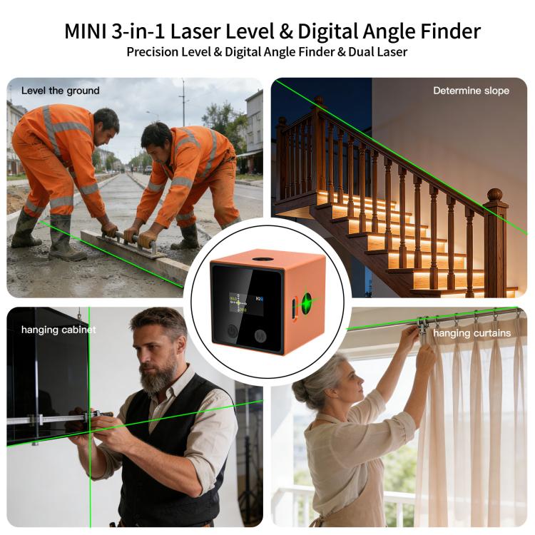 Nivel láser inteligente multifuncional LT10 y buscador de ángulos digital