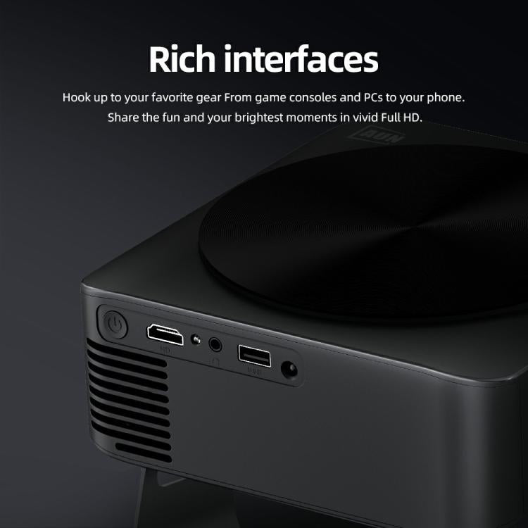 Proyector inteligente AUN A005 con pantalla LCD 1080P y 760 ANSI, con soporte., EU Plug, US Plug, UK Plug, AU Plug