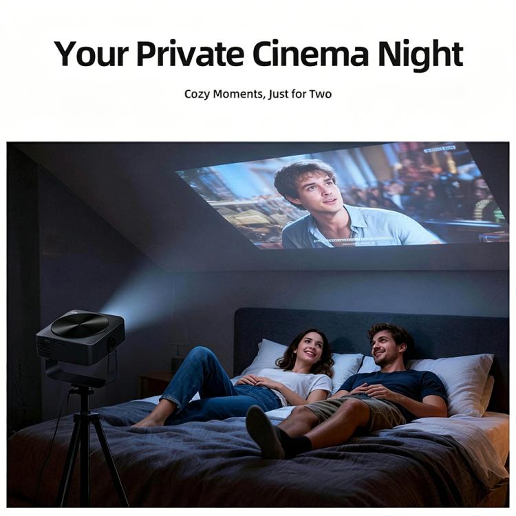 Proyector inteligente AUN A005 con pantalla LCD 1080P y 760 ANSI, con soporte., EU Plug, US Plug, UK Plug, AU Plug