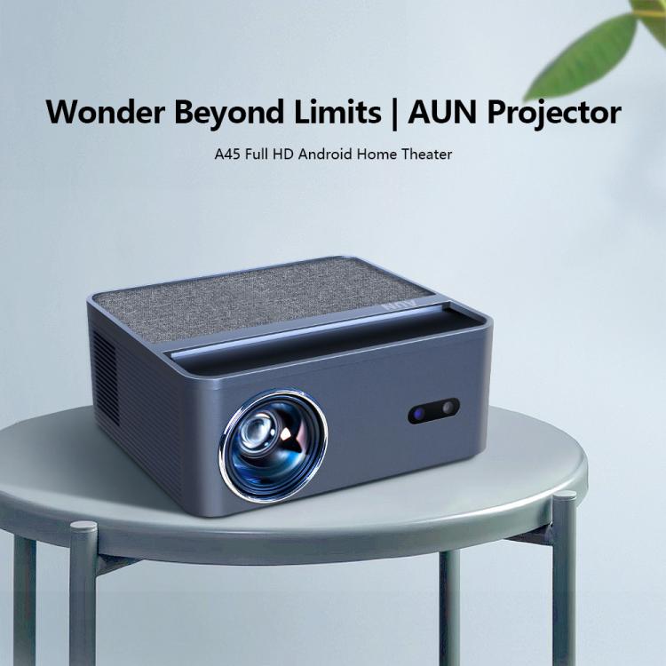 Proyector inteligente AUN A45 Pro 1080P con sistema operativo Android ATV, EU Plug, US Plug, UK Plug, AU Plug
