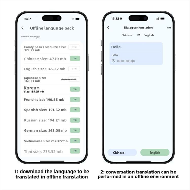 El traductor inteligente con IA P59 admite la traducción de llamadas con fotos.