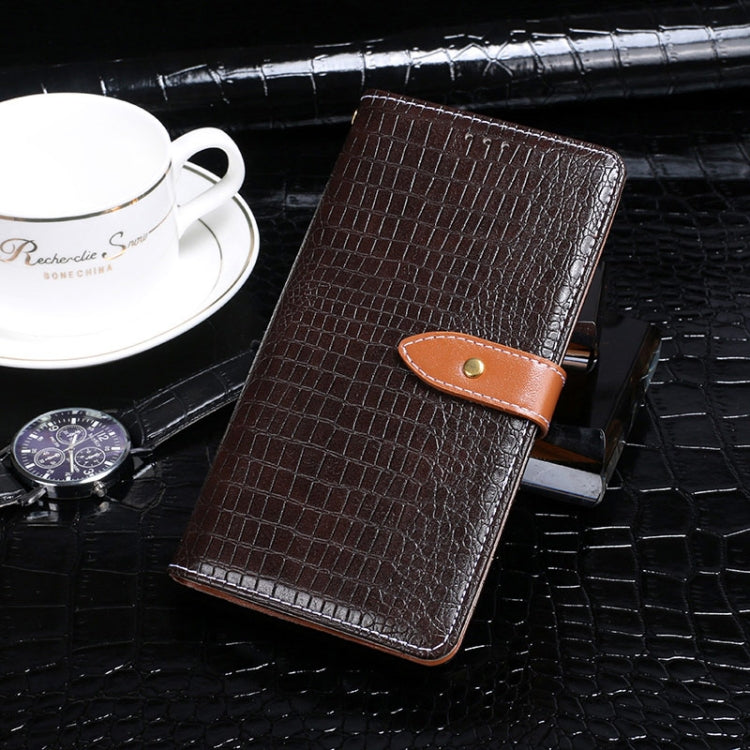 idewei Estuche de cuero con tapa horizontal con textura de cocodrilo con soporte y ranuras para tarjetas y billetera, For iPhone 12, For iPhone 12 Mini, For iPhone 12 Pro, For iPhone 12 Pro Max