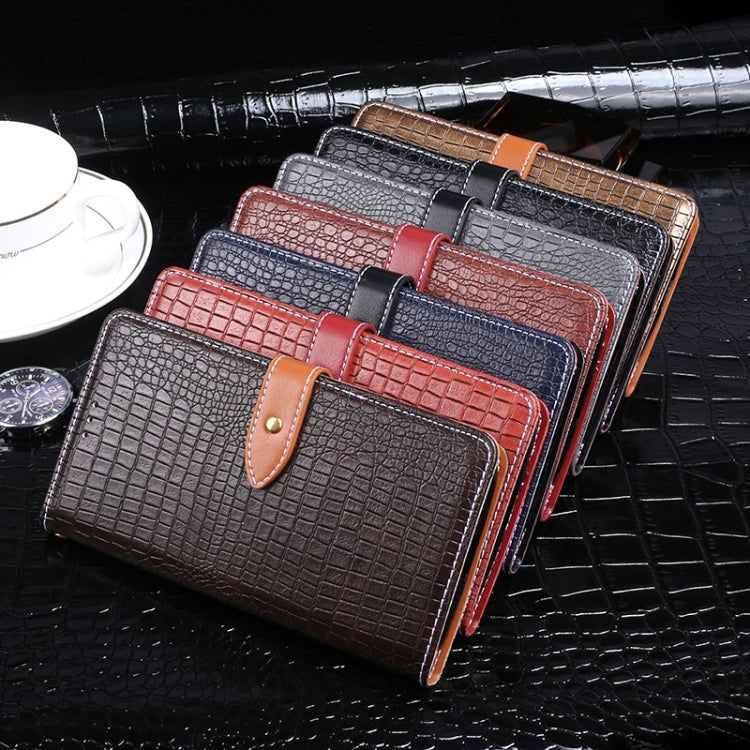 idewei Estuche de cuero con tapa horizontal con textura de cocodrilo con soporte y ranuras para tarjetas y billetera, For iPhone 12, For iPhone 12 Mini, For iPhone 12 Pro, For iPhone 12 Pro Max