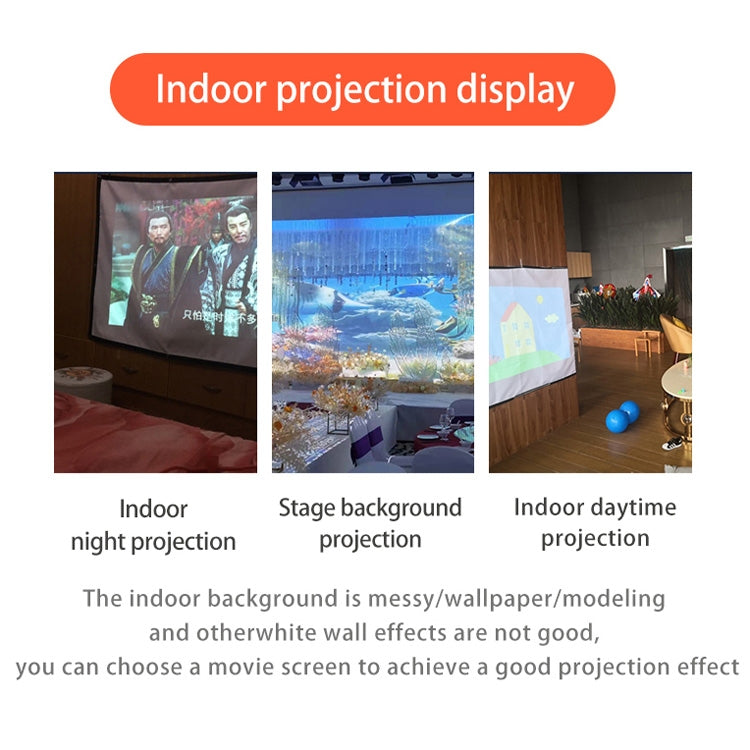 Cortina de película de proyector de poliéster de alta densidad plegable simple, 60 inch (4:3) Projection Area: 120x90cm, 72 inch (16:9) Projection Area: 159x90cm, 72 inch (4:3) Projection Area: 146x110cm, 84 inch (16:9) Projection Area: 186x105cm      ...