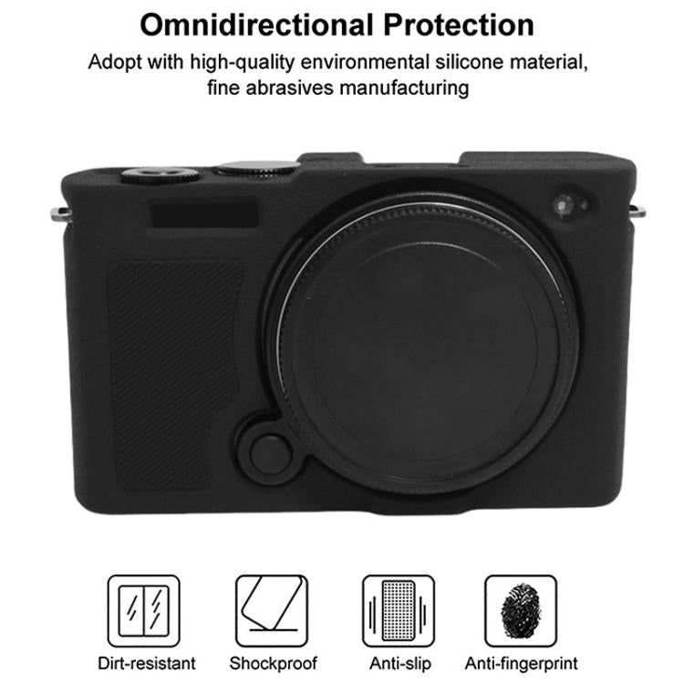 Funda protectora de silicona suave con textura de lichi para cámara, For Panasonic LUMIX S9