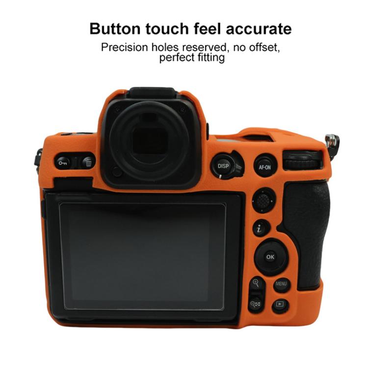 Funda protectora de silicona suave con textura de lichi para cámara, For Nikon Z 8