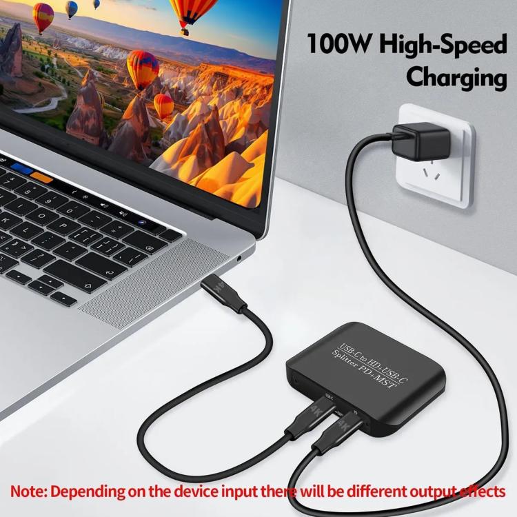 Divisor de vídeo HD NK-E70 de USB-C a HDTV, USB-C 4K 60Hz con puerto de alimentación PD, compatible con MST y SST., Type-C to HDTV, Type-C